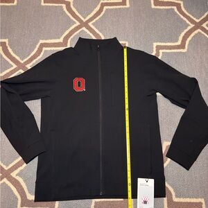 lululemon athletica Black Windbreaker with Red Logo